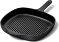 Enameled Cast Iron Grill Pan 10.5 in - Durable Nonstick Grill