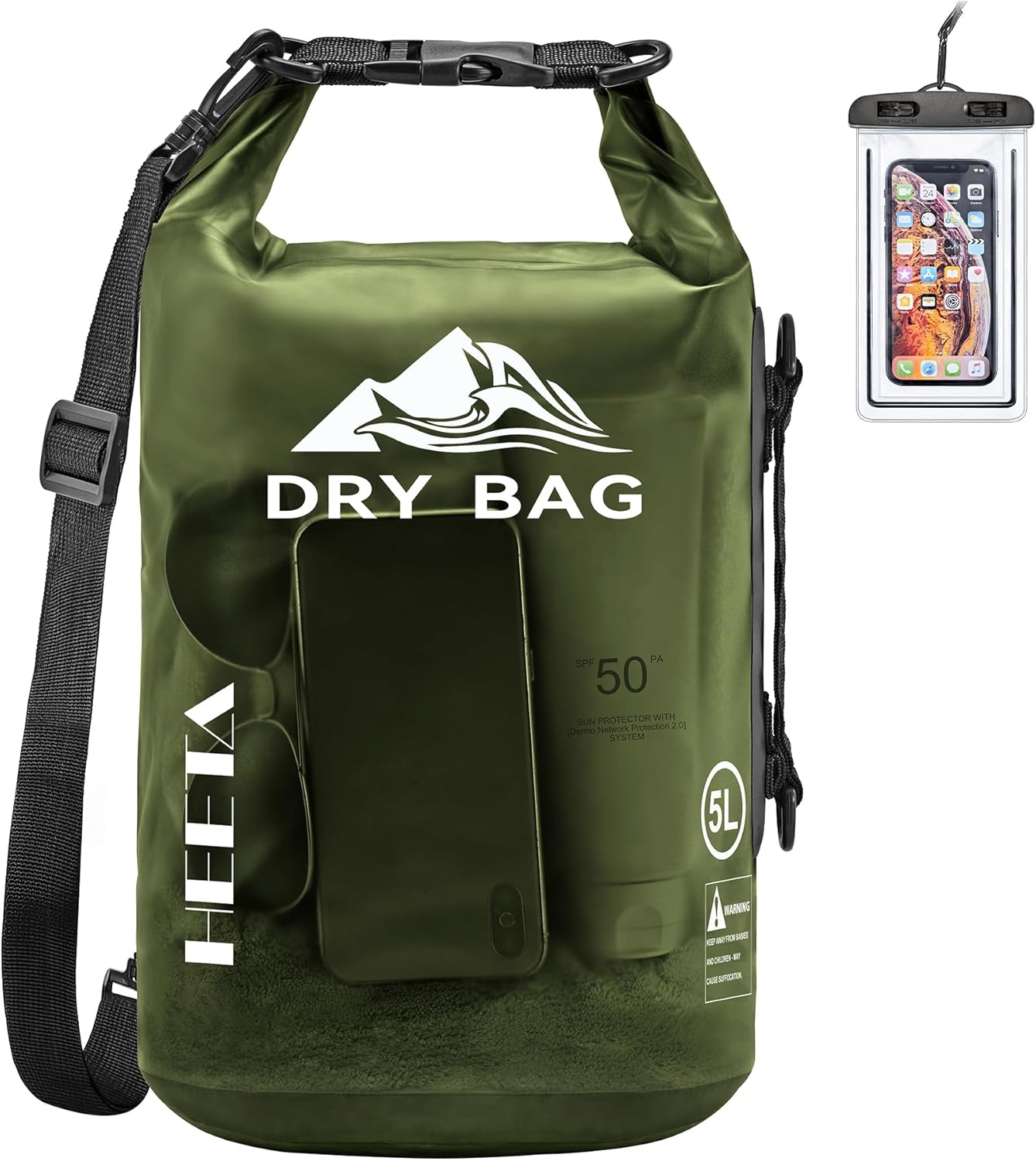 HEETA Waterproof Dry Bag for Travel, Swimming, and Boating
