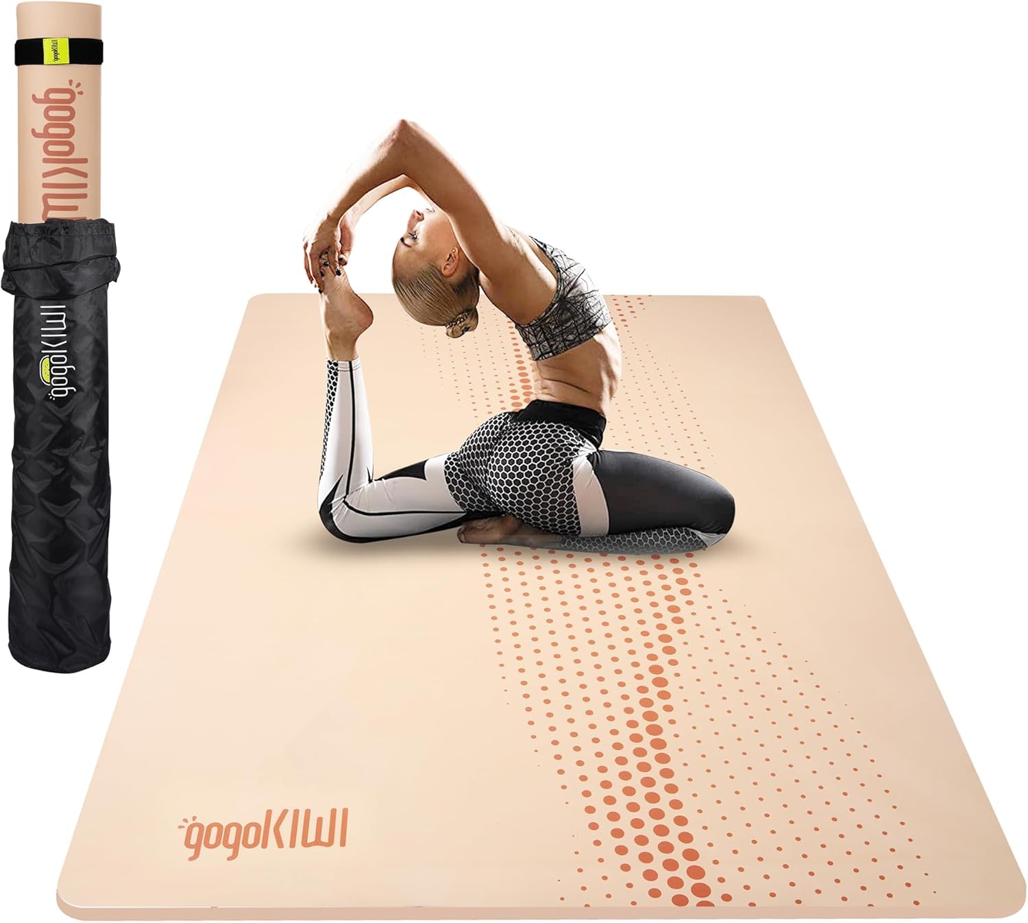 Large Yoga Mat for Home Workout - Extra Wide & Stylish Design