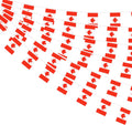 Canada Flag Mini String Banner 66ft with 60 Small Flags - Festive