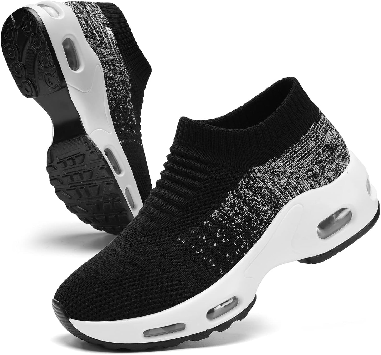 Mesh Sneakers for Women - Lightweight Slip On Air Cushion Shoes
