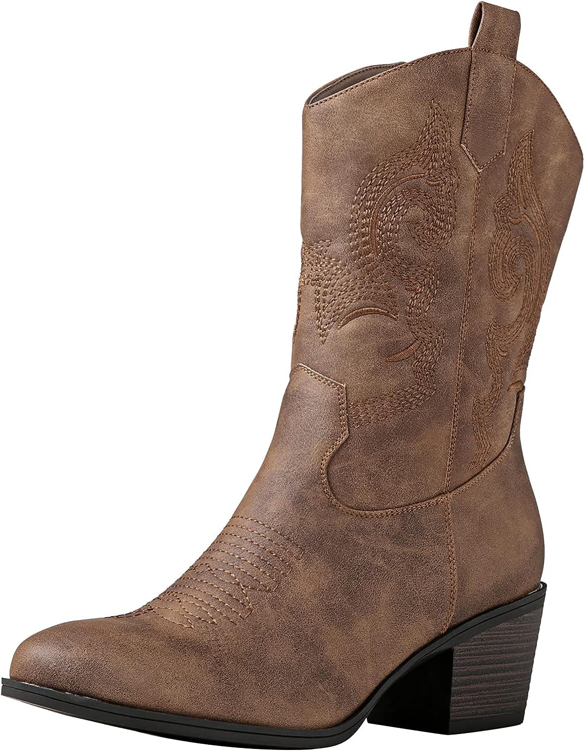 GLOBALWIN Women's Mid Calf Cowboy Boots for Stylish Cowgirls