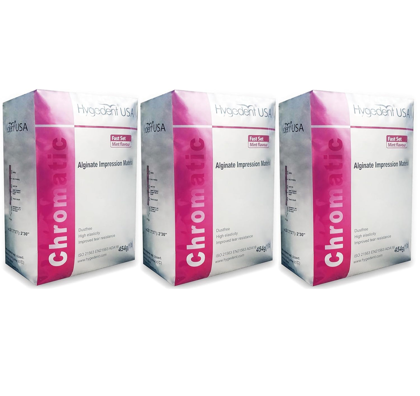 Chromatic Fast Set Alginate Material Molding Powder Pack of 3