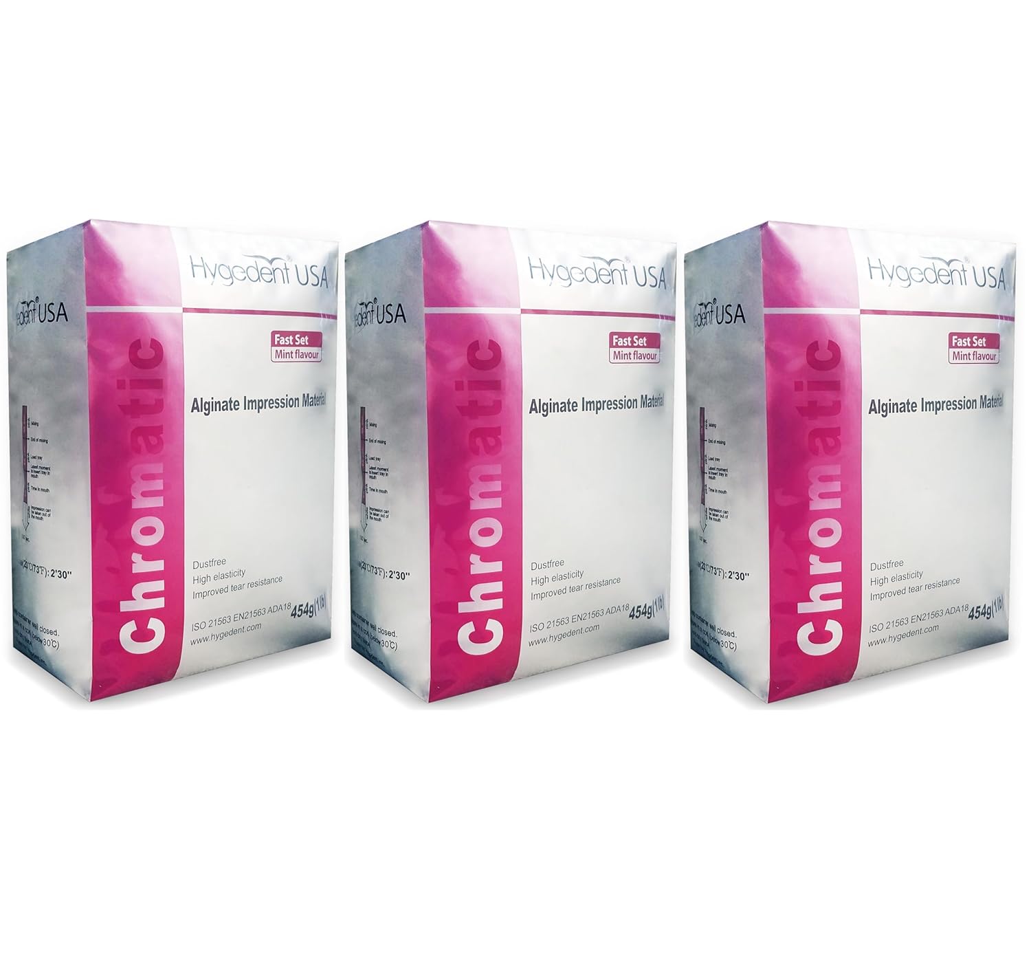 Chromatic Fast Set Alginate Material Molding Powder Pack of 3