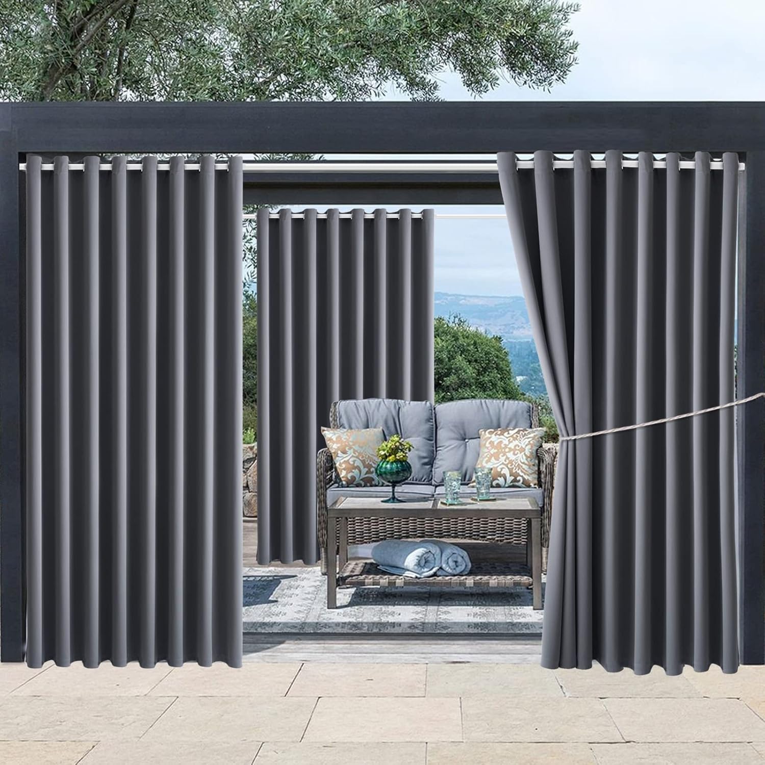DIVA EN CAMINO DEC Waterproof Outdoor Curtain Panels for Privacy