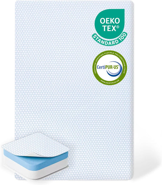 Pack and Play Mattress - Dual-Sided Soft & Firm Memory Foam