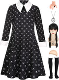 Kids Halloween Costume Girls Black Dress Cosplay Set - Complete Outfit