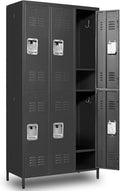 Metal Lockers for Employees 72in 6-Door Storage Lockers - Spacious
