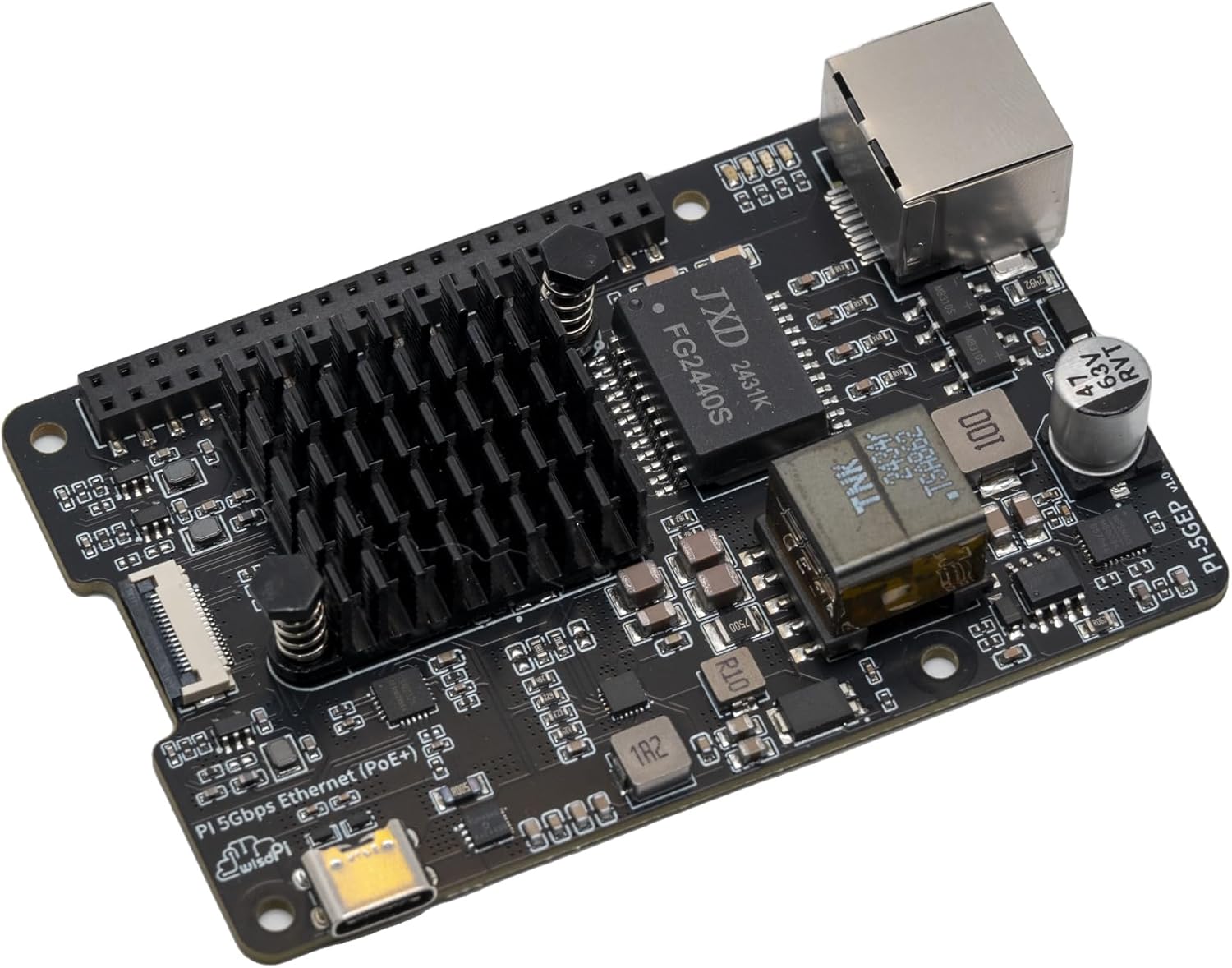 Raspberry Pi 5 5GbE PoE+ Expansion Board for Optimal Performance