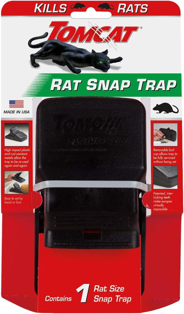 Tomcat Reusable Rat Snap Trap - Kill Rats Easily!