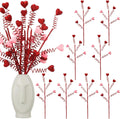 Valentine's Day Floral Heart Picks - Romantic Decor