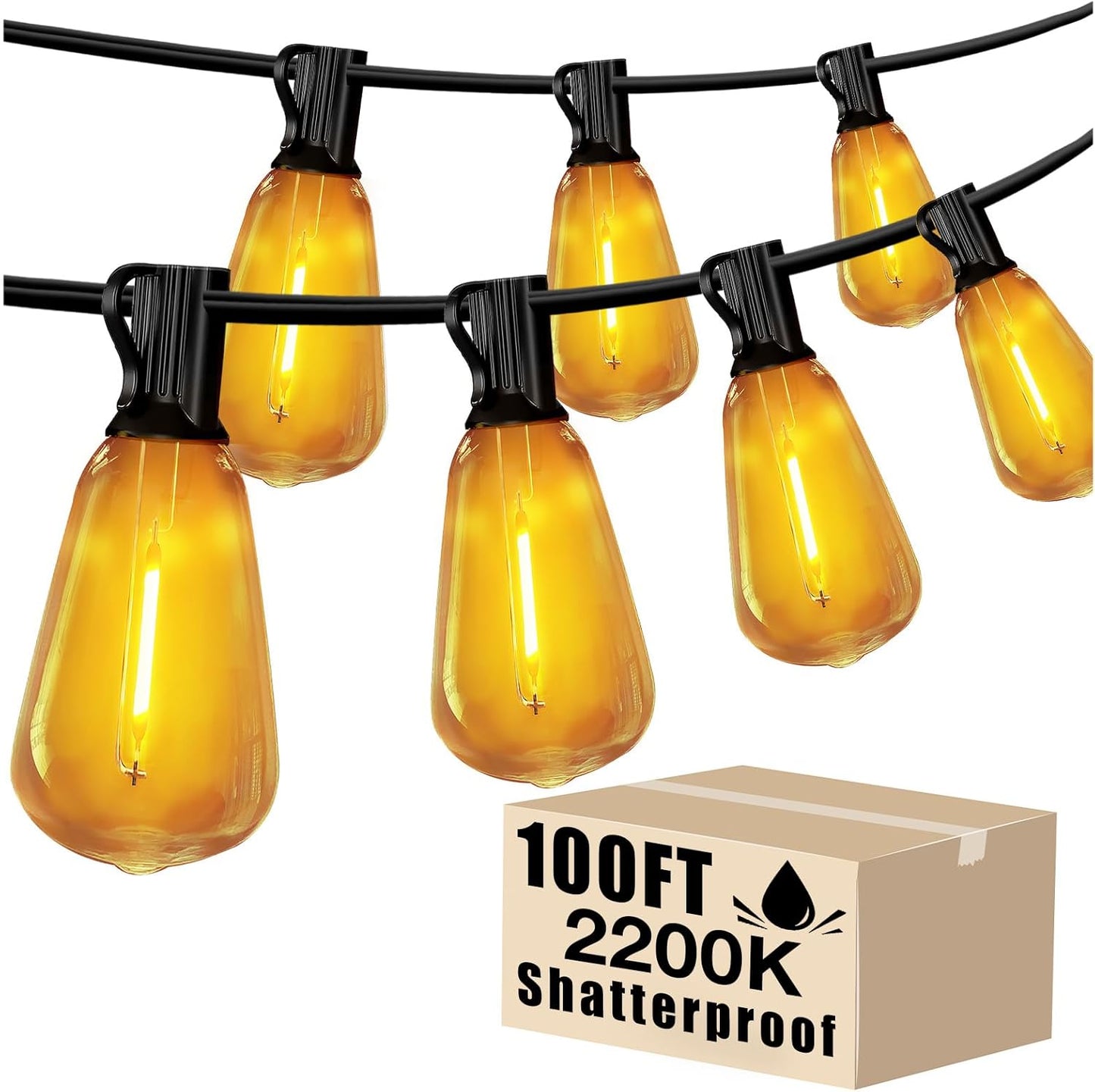 DAYBETTER 100FT Waterproof LED String Lights: Brighten Your Outdoor Setting!