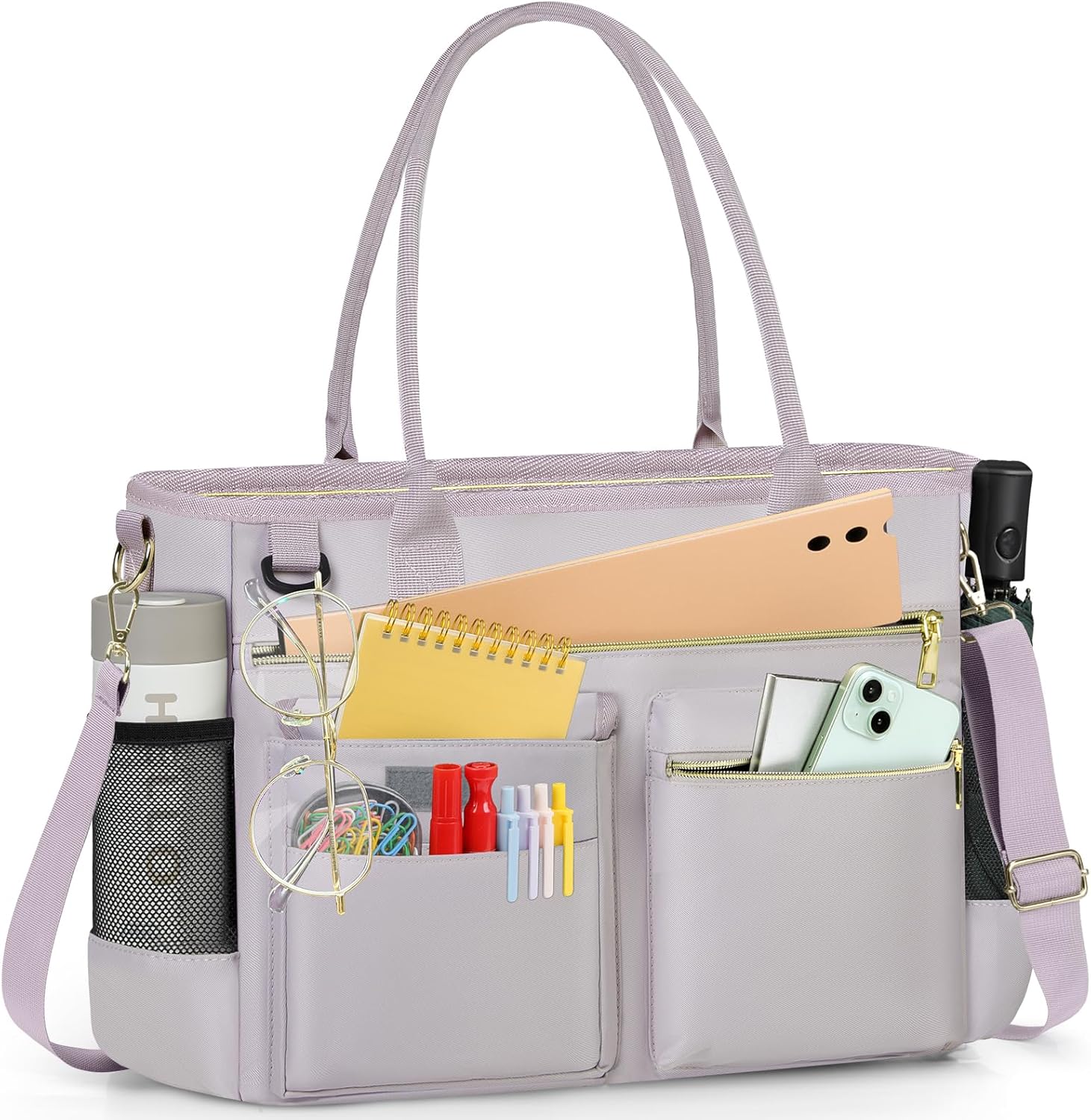 RAINSMORE Laptop Bag for Women 15.6 Inch Professional Tote