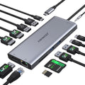 USB C Hub Docking Station for Dual Monitor Setup 14 in 1