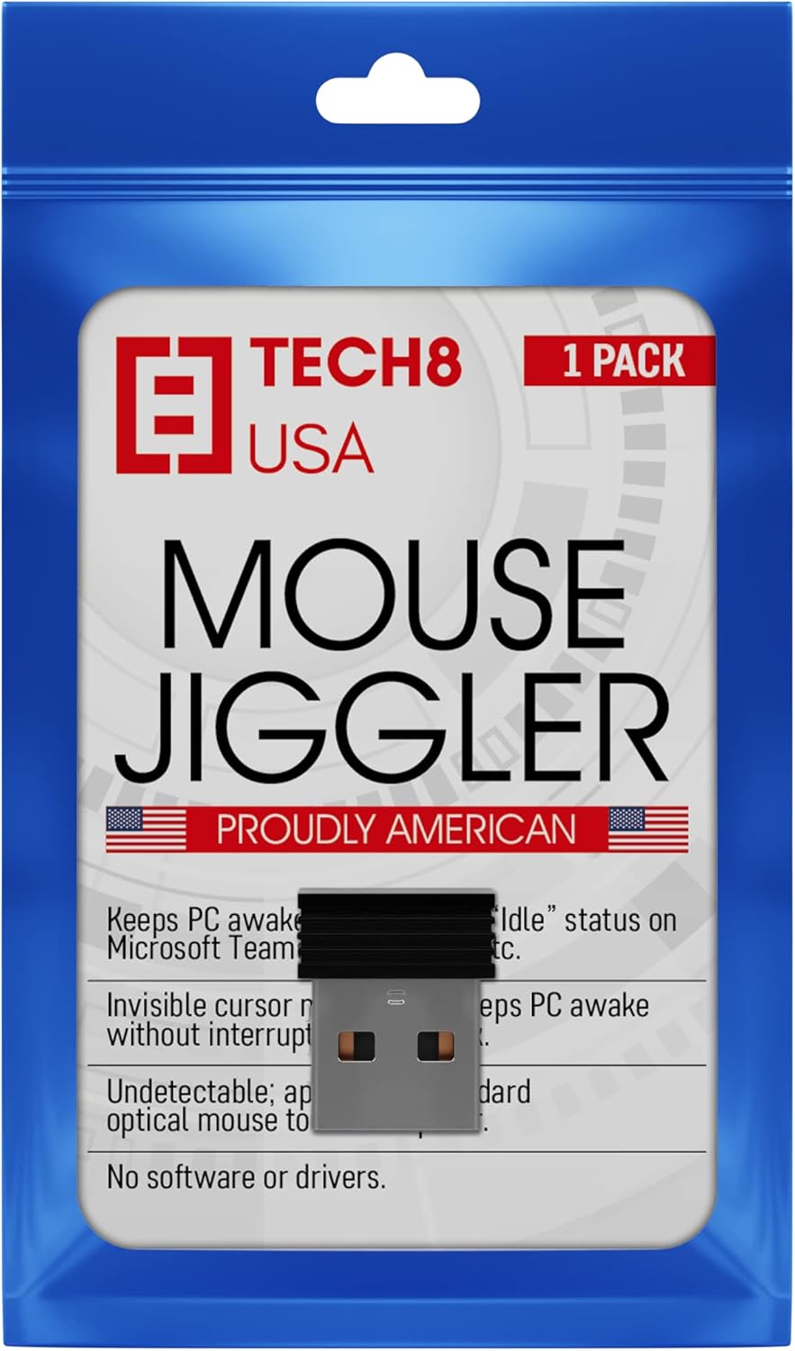 TECH8 USA Mouse Jiggler: Keeps Teams Active