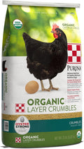 Nutritionally Complete Non-GMO Organic Layer Hen Feed Crumbles - 35 lb