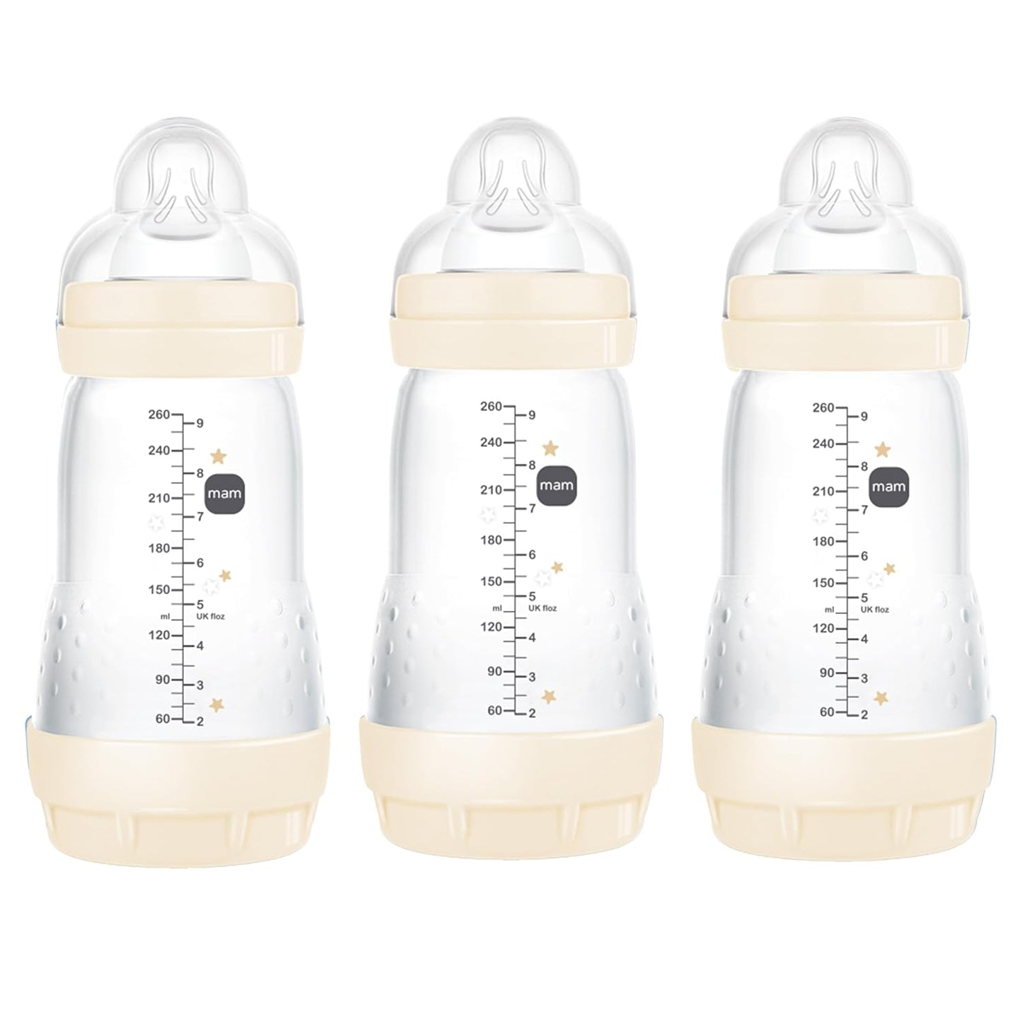 MAM Easy Start Anti-Colic Bottles - Medium Flow, 9 oz, 3-Pack