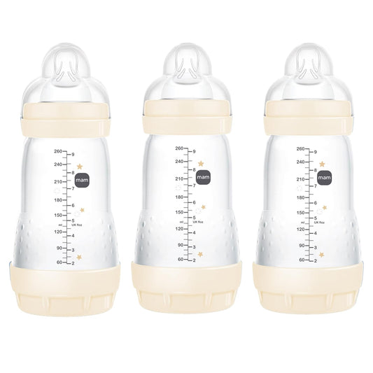 MAM Easy Start Anti-Colic Bottles - Medium Flow, 9 oz, 3-Pack
