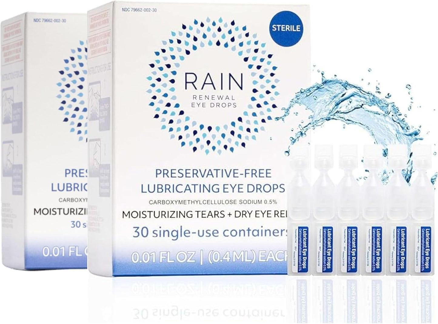 Rain Lubricating Eye Drops for Moderate to Severe Dry Eyes
