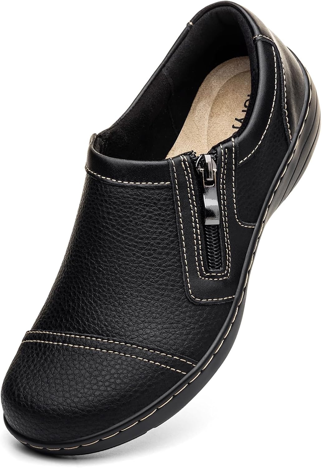 Women's Comfortable Lightweight Leather Loafers for Everyday Wear
