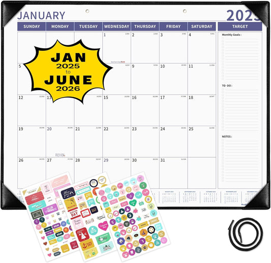 2025-2026 Large Desk Calendar for Home or Office