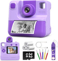 Kids Camera Instant Print for Ages 3-12 - Easy Selfies & No-Ink Prints
