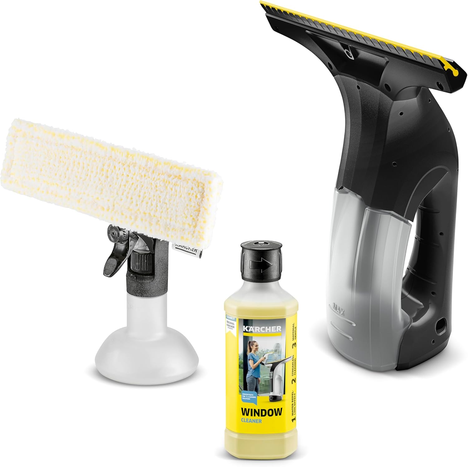 Karcher WV 1 Electric Window Vacuum Squeegee for Streak-Free Shine