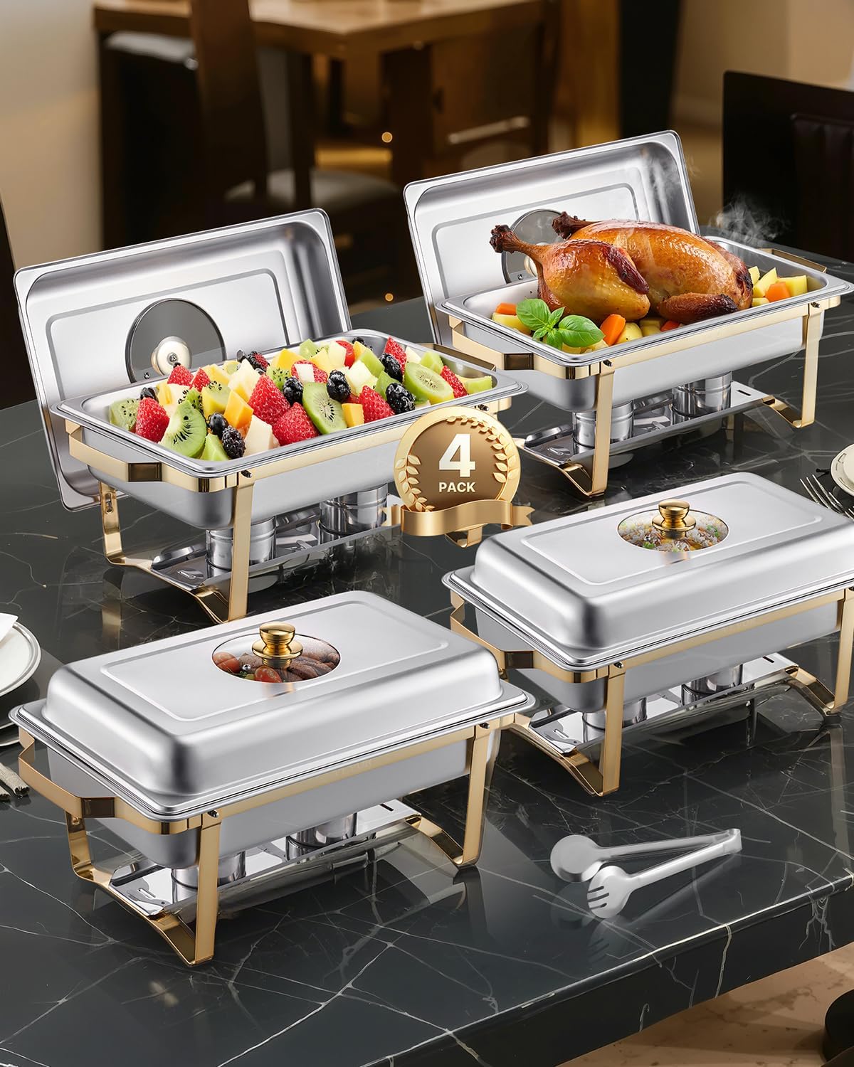 VEVOR Chafing Dish Buffet Set for Elegant Catering Events