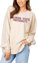 Women's NCAA Corded Sweatshirt by Chicka-D for Relaxed Style