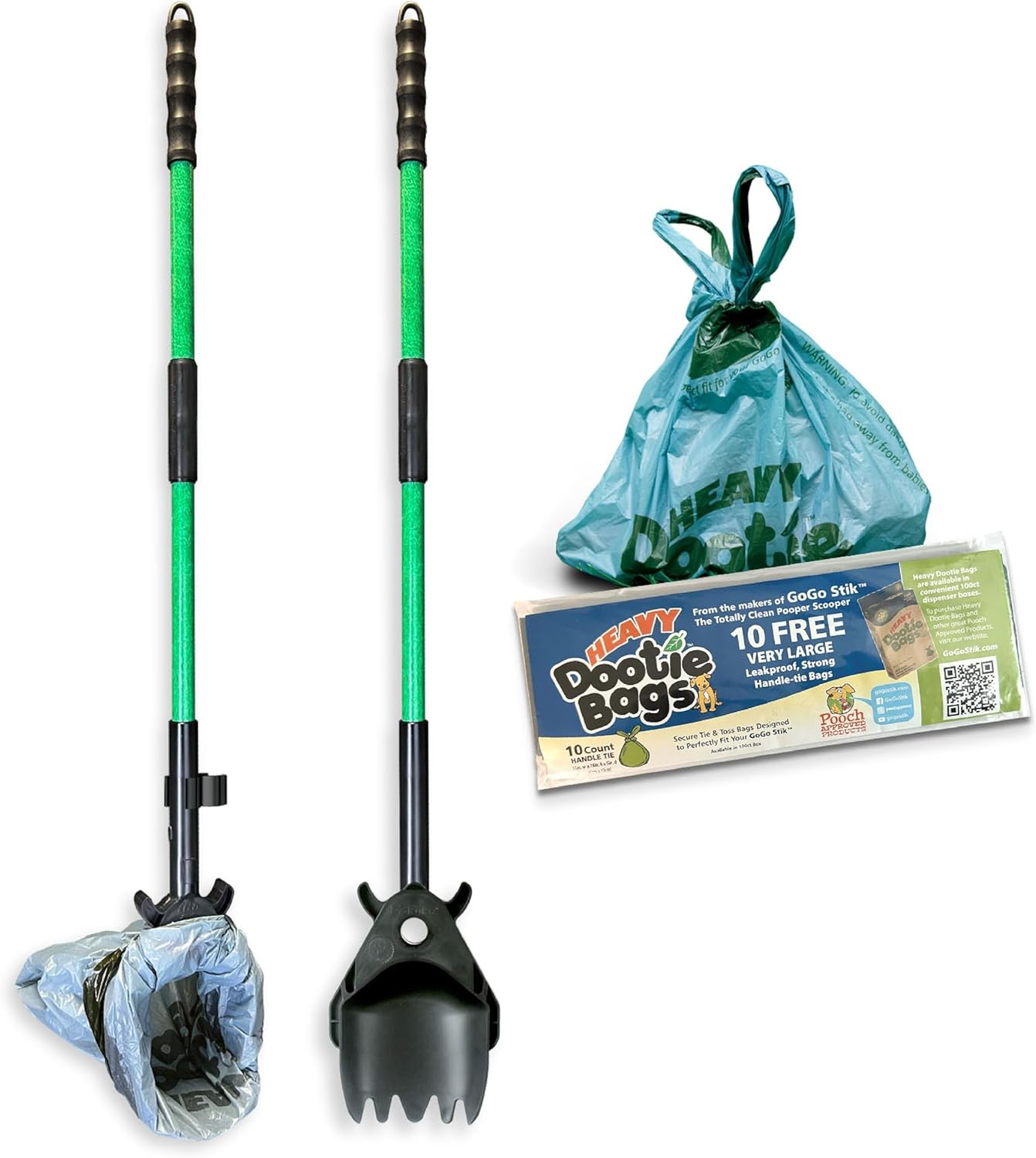 XP Pooper Scooper & Rake Set - Quick, Clean, Convenient Cleanup