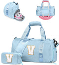Personalized Gym Bag for Girls with Shoe Compartment Gift Set