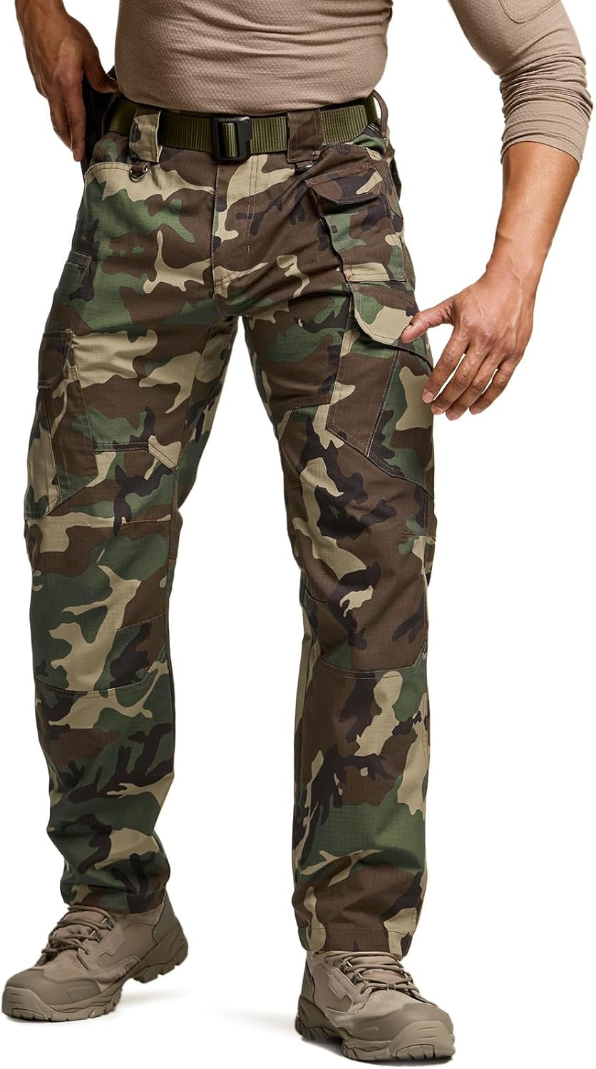 CQR Men's Tactical Pants for Outdoor Activities and Work Use