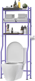 3-Tier Over The Toilet Storage Purple - Freestanding Metal Shelf