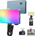 Selfie Camera Phone Light with Metal Hotshoe & Clip - Adjustable RGB