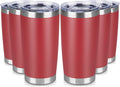20 oz Tumbler Stainless Steel Tumblers Bulk 6 Pack - Insulated Travel