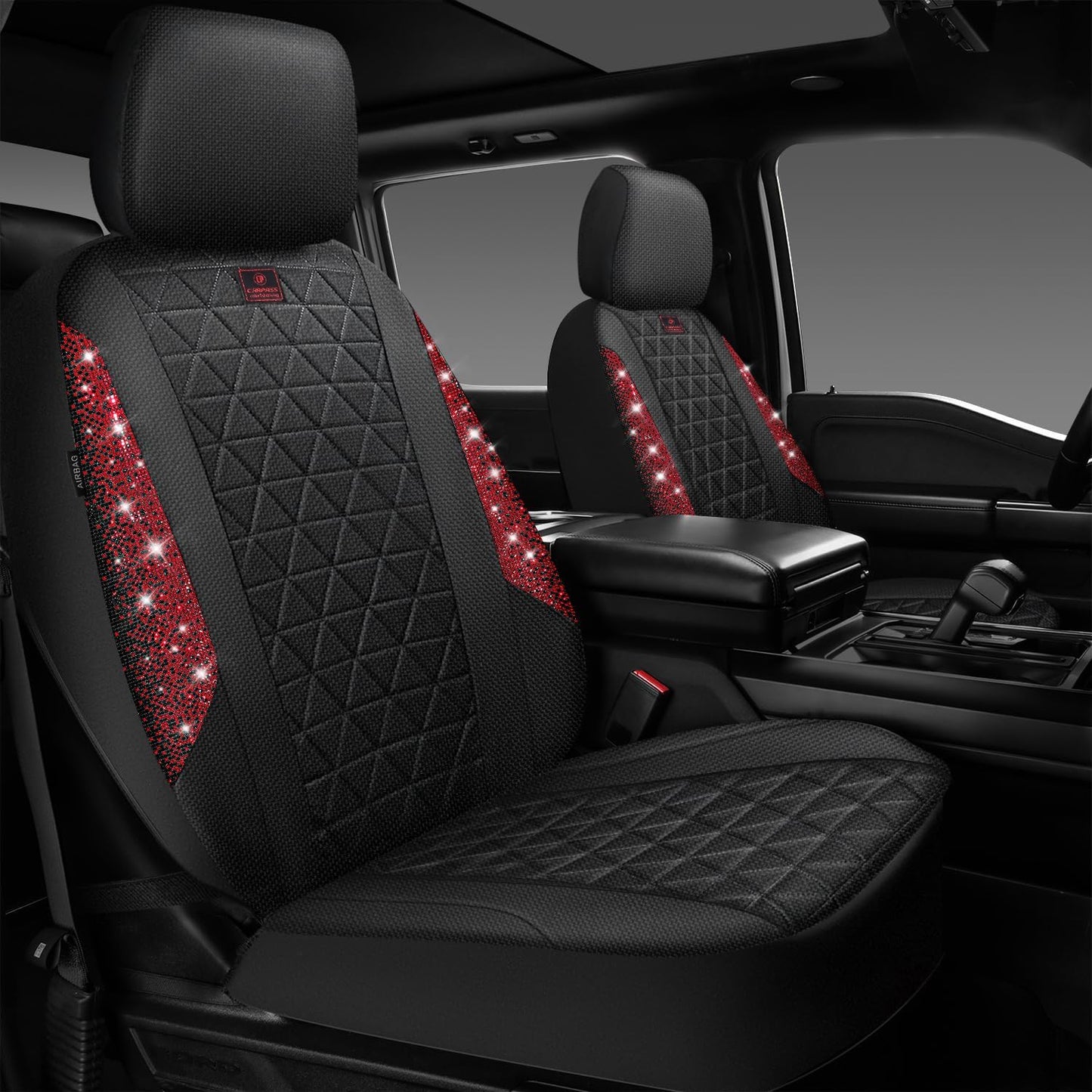 Bling Diamond Car Seat Covers for Women - Stylish & Durable