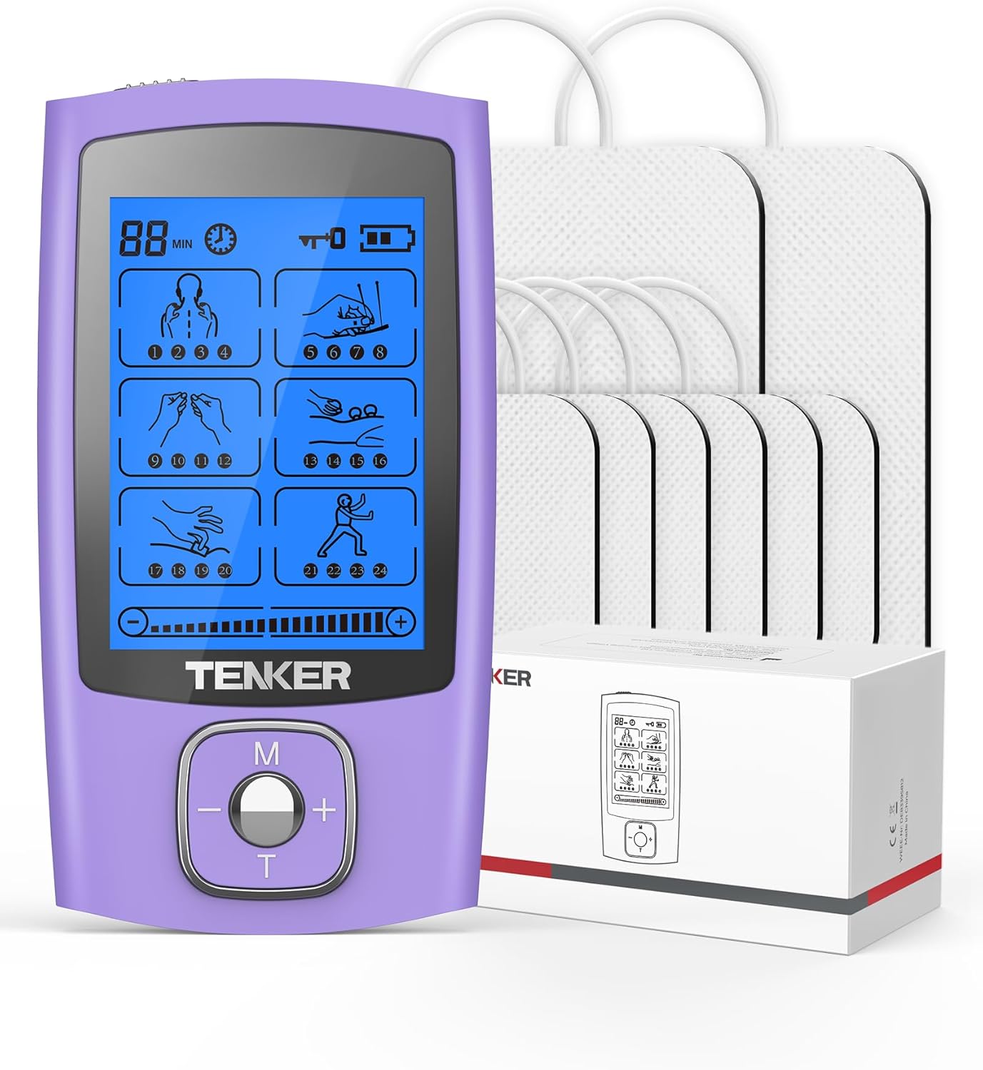 TENKER TENS Unit Muscle Stimulator for Pain Relief Therapy
