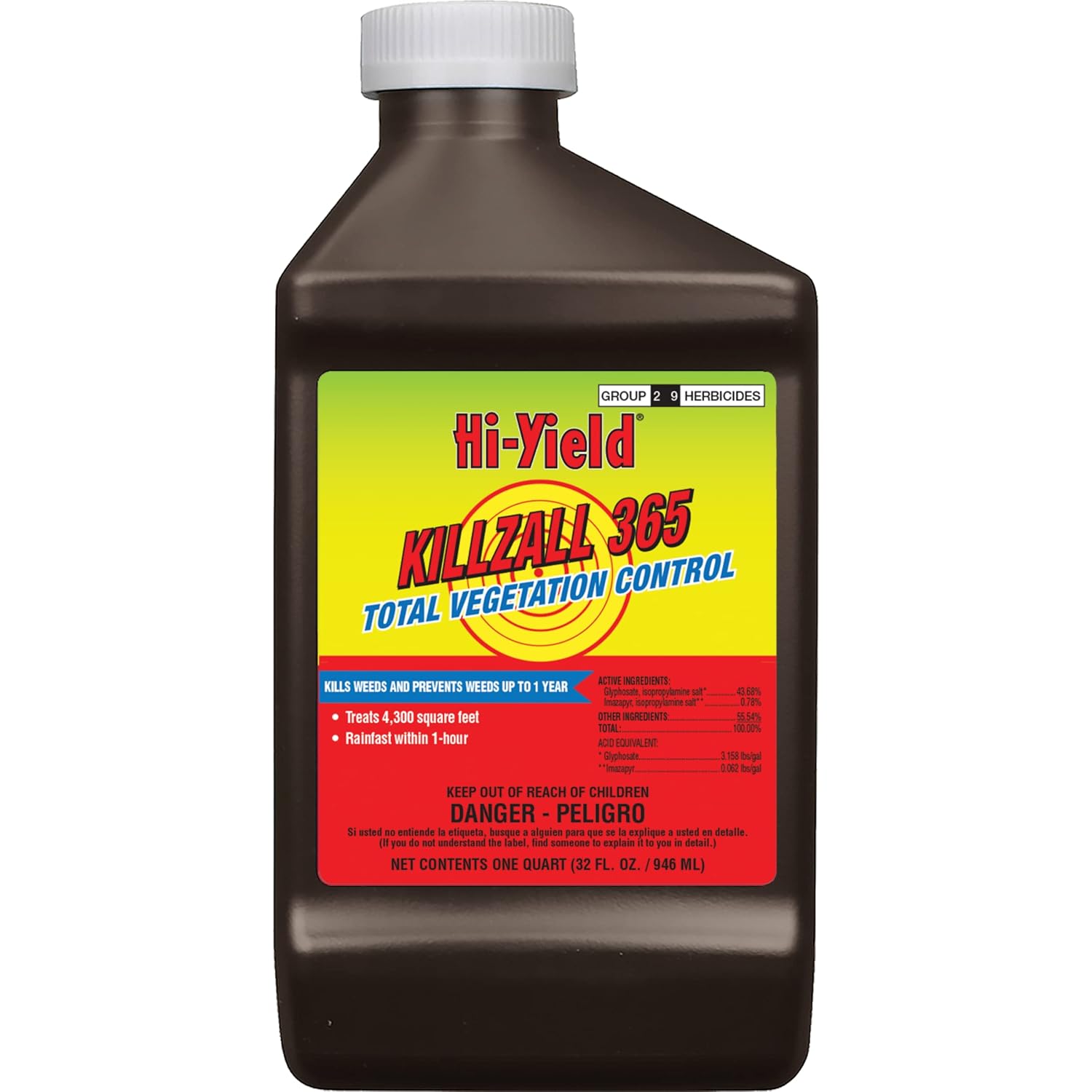 Hi-Yield Killzall 365 32 oz Weed Killer for Effective Control