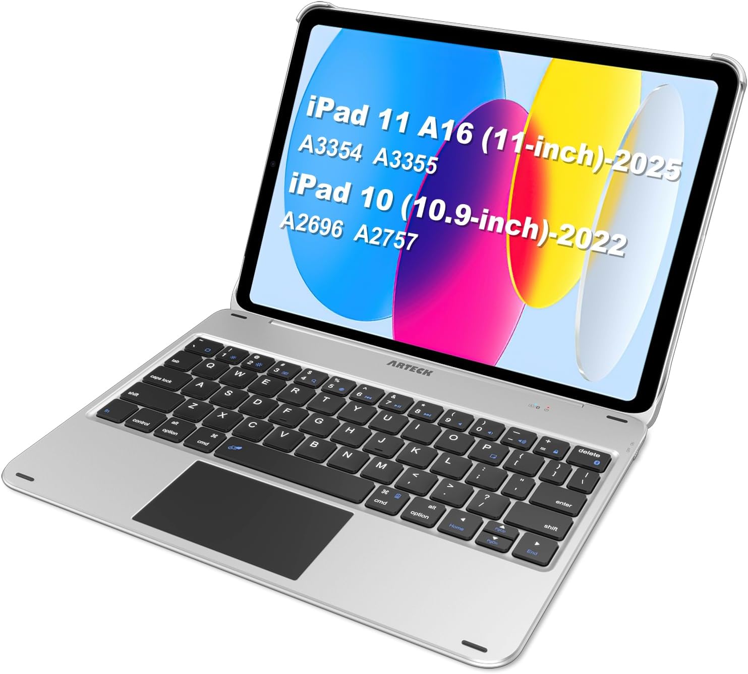 Arteck iPad 11th 10th Gen Keyboard Case with Trackpad and Cover