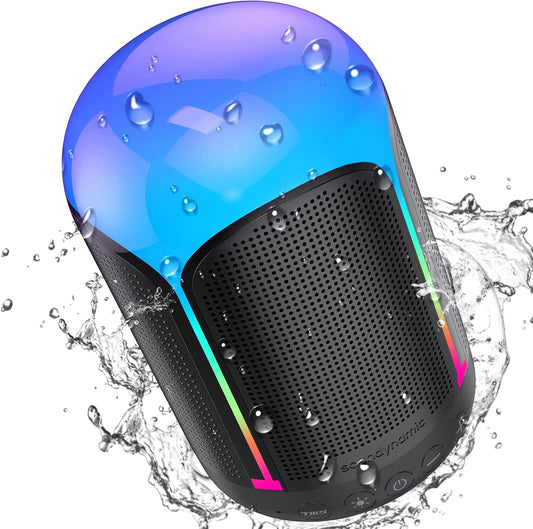 Portable Bluetooth Speaker: Waterproof, RGB Light, Rich Bass - Soundynamic