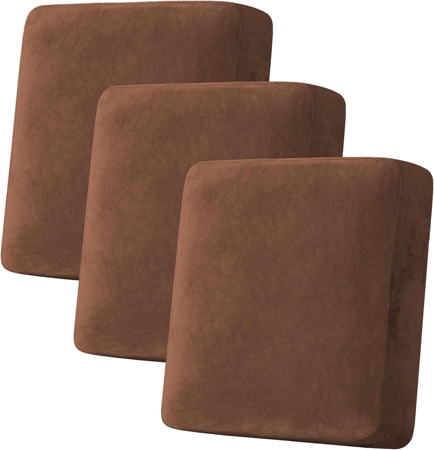 H.VERSAILTEX Velvet Stretch Couch Cushion Cover for Sofa