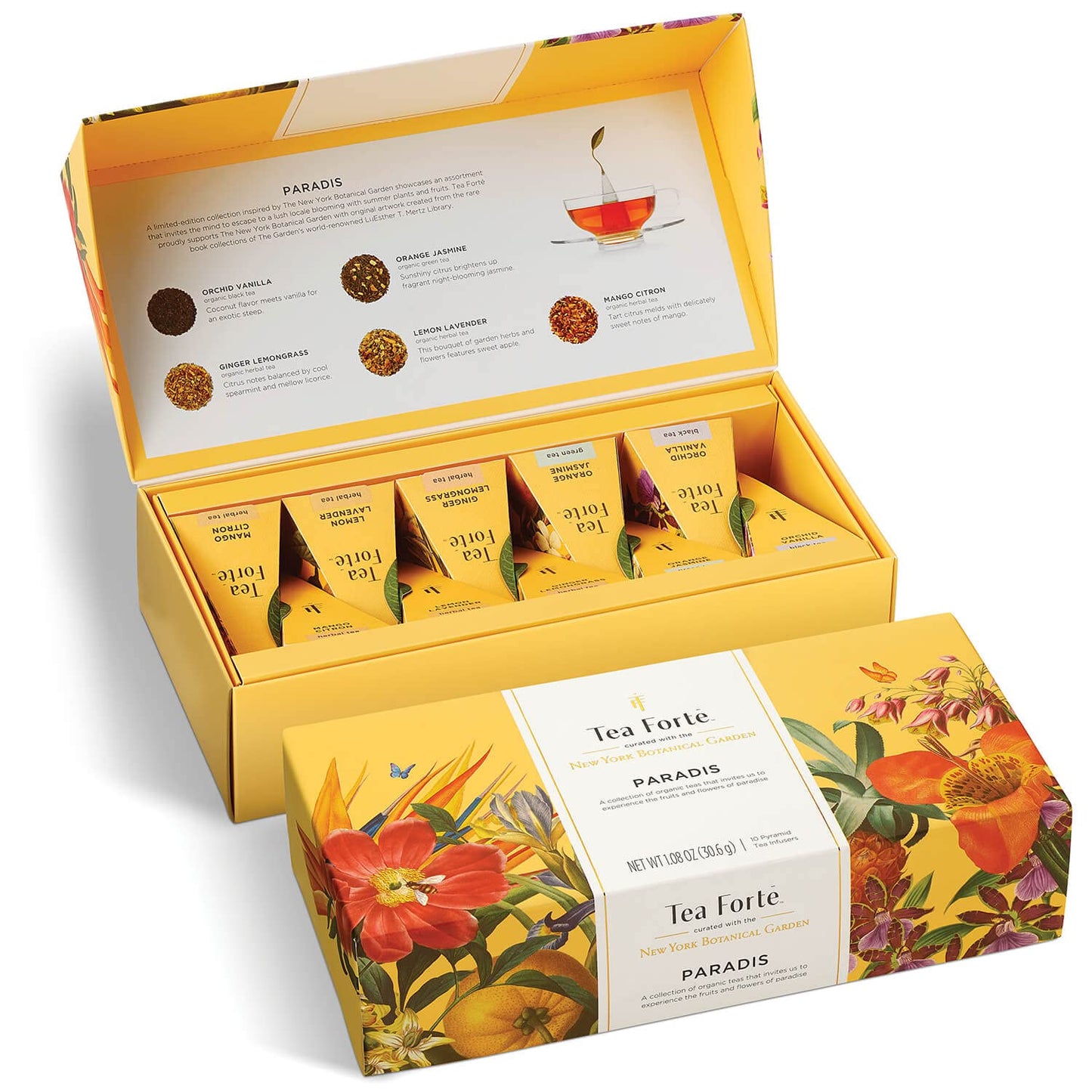 Paradis Petite Presentation Box Tea Gift Set Sampler for Tea Lovers