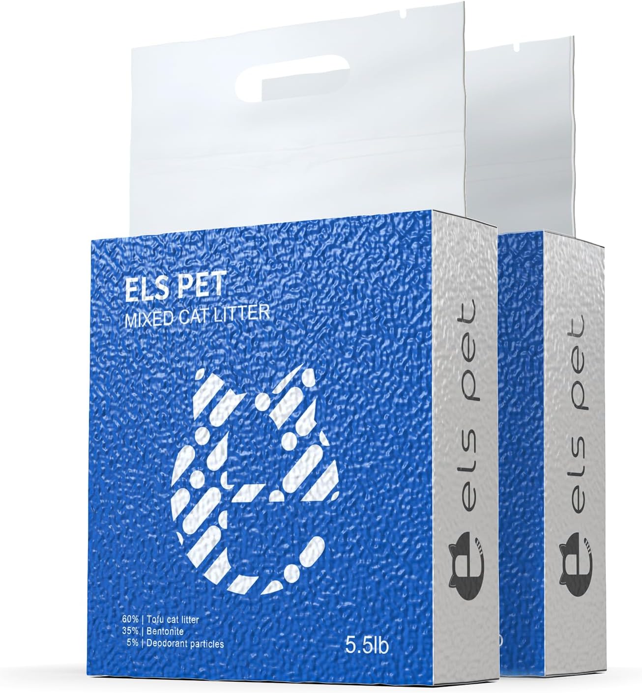 ELS PET Clumping Cat Litter 2 Packs for Odor Control and Freshness