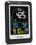 Newentor CO2 Monitor Indoor Air Quality Meter - Clear Large Display