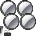 Air Tracker Tags 4-Pack Black - Find My Compatible Bluetooth Trackers