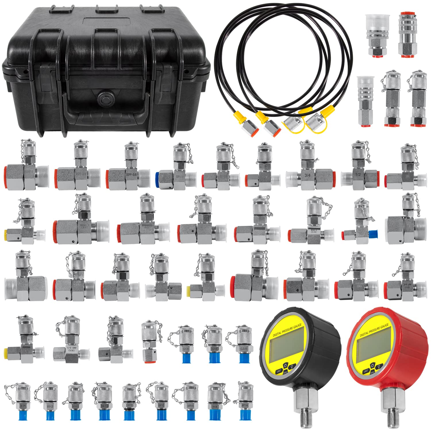 70DC Digital Hydraulic Pressure Test Coupling Kit for Excavators