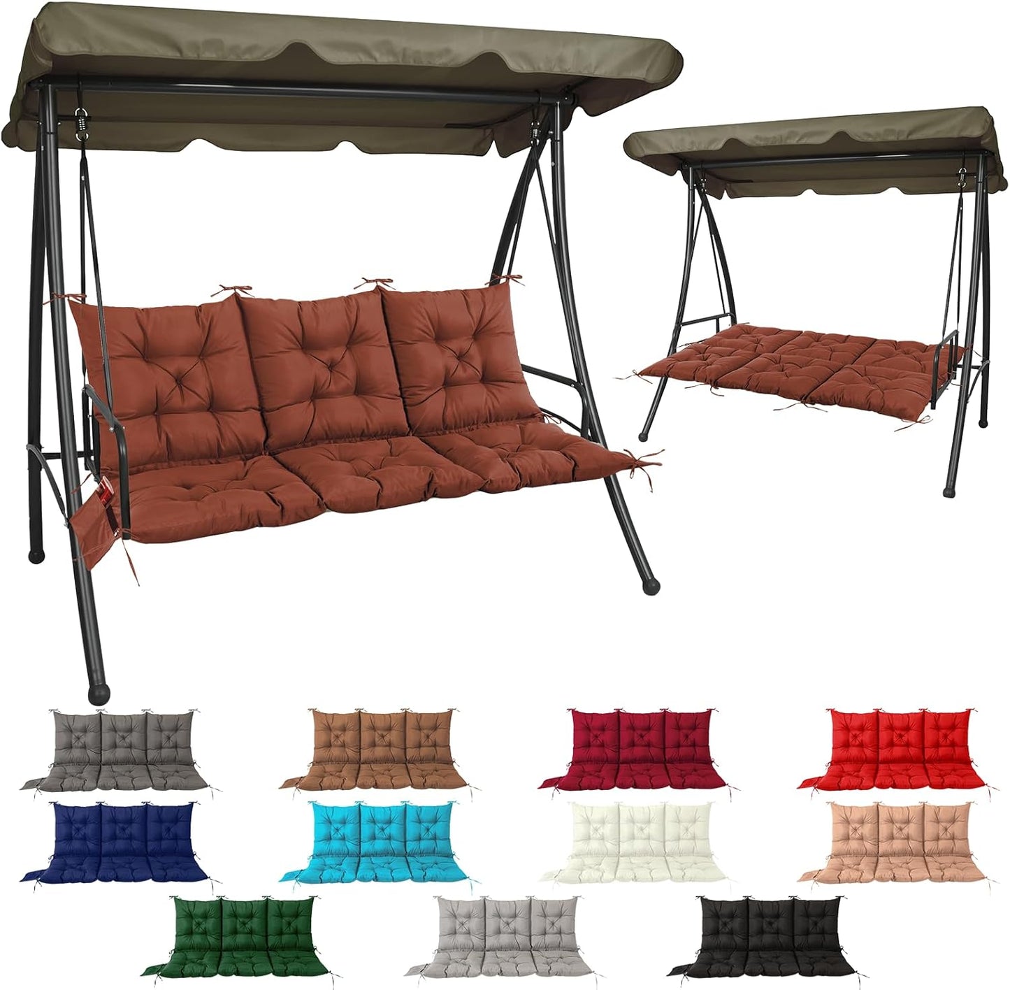 3 Seat Cushion for Outdoor Swing - Comfortable and Stylish