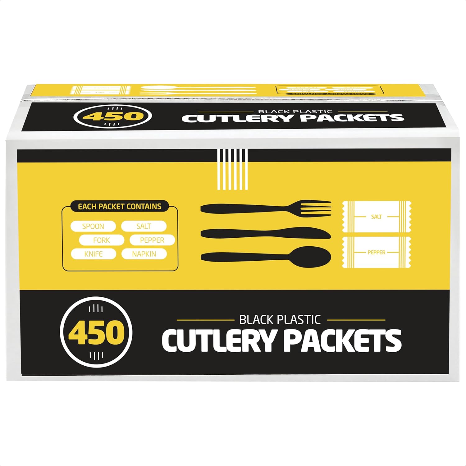 450 Plastic Cutlery Packets for Convenient Dining Solutions