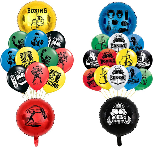Boxing Theme Party Balloon Set - 26 Pcs