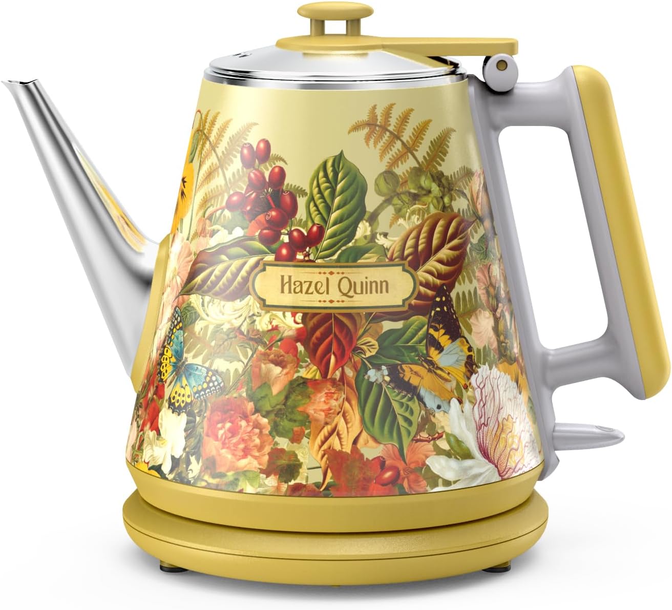 Retro Electric Kettle by Hazel Quinn - Compact 1L Design